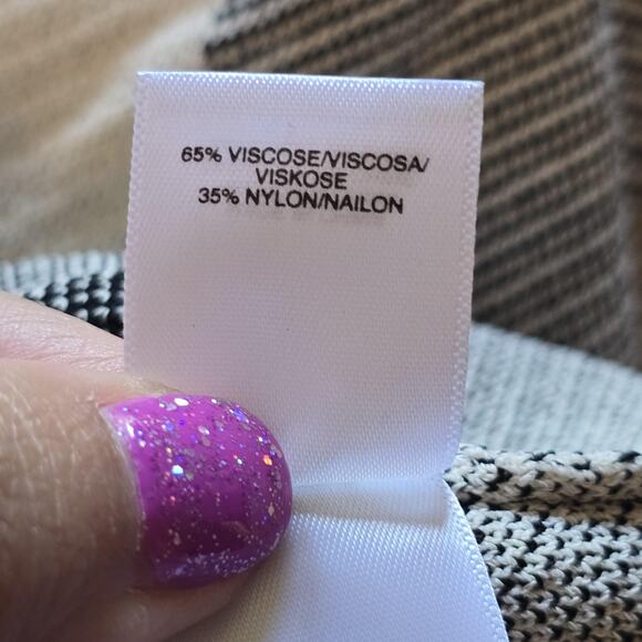 Rachel Rachel Roy Knit Skirt Womens 0X Checker Plaid Pull On Stretchy Work NEW - Picture 7 of 11